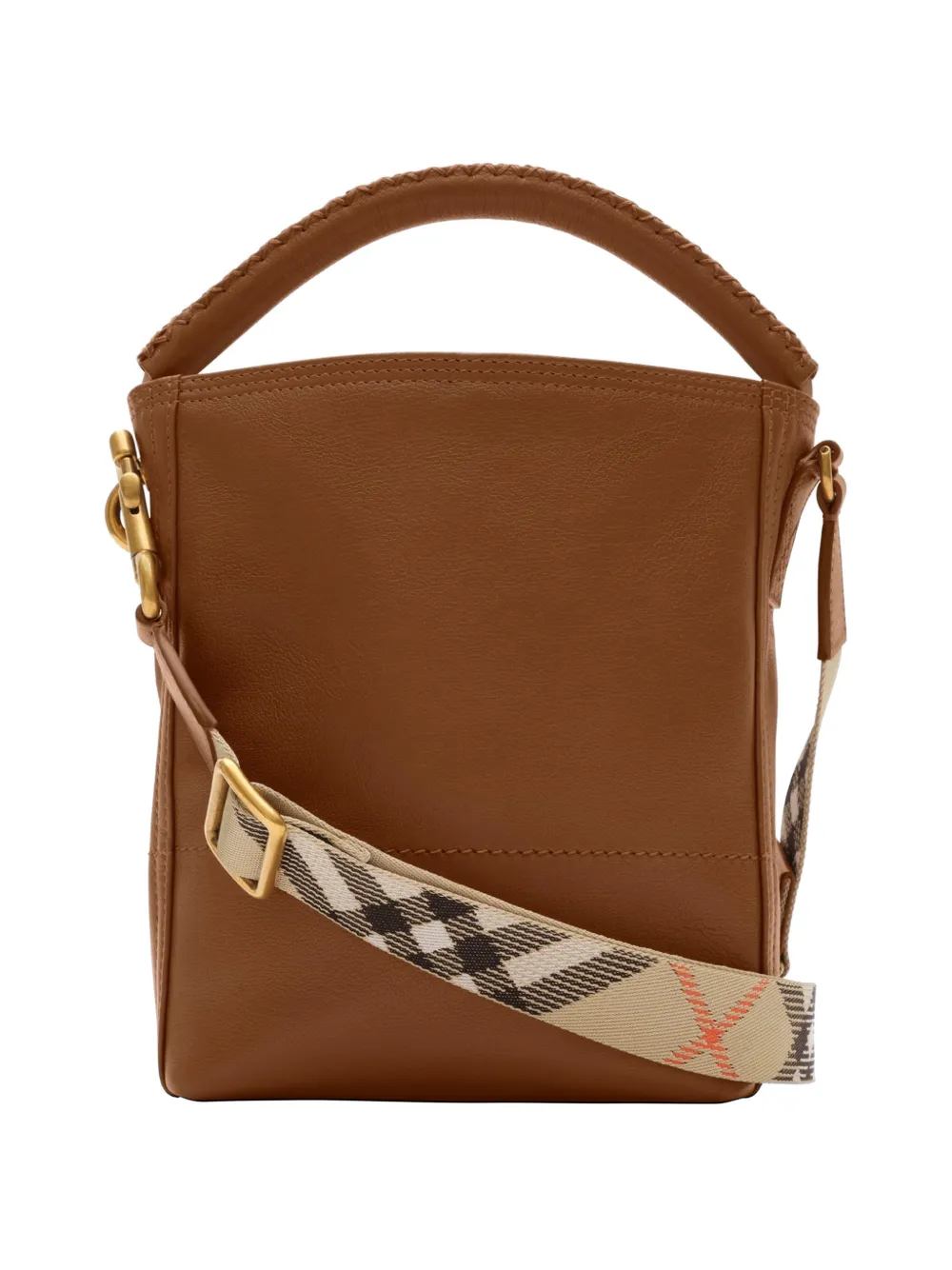 Burberry B Clip mini-bucket-tas Bruin