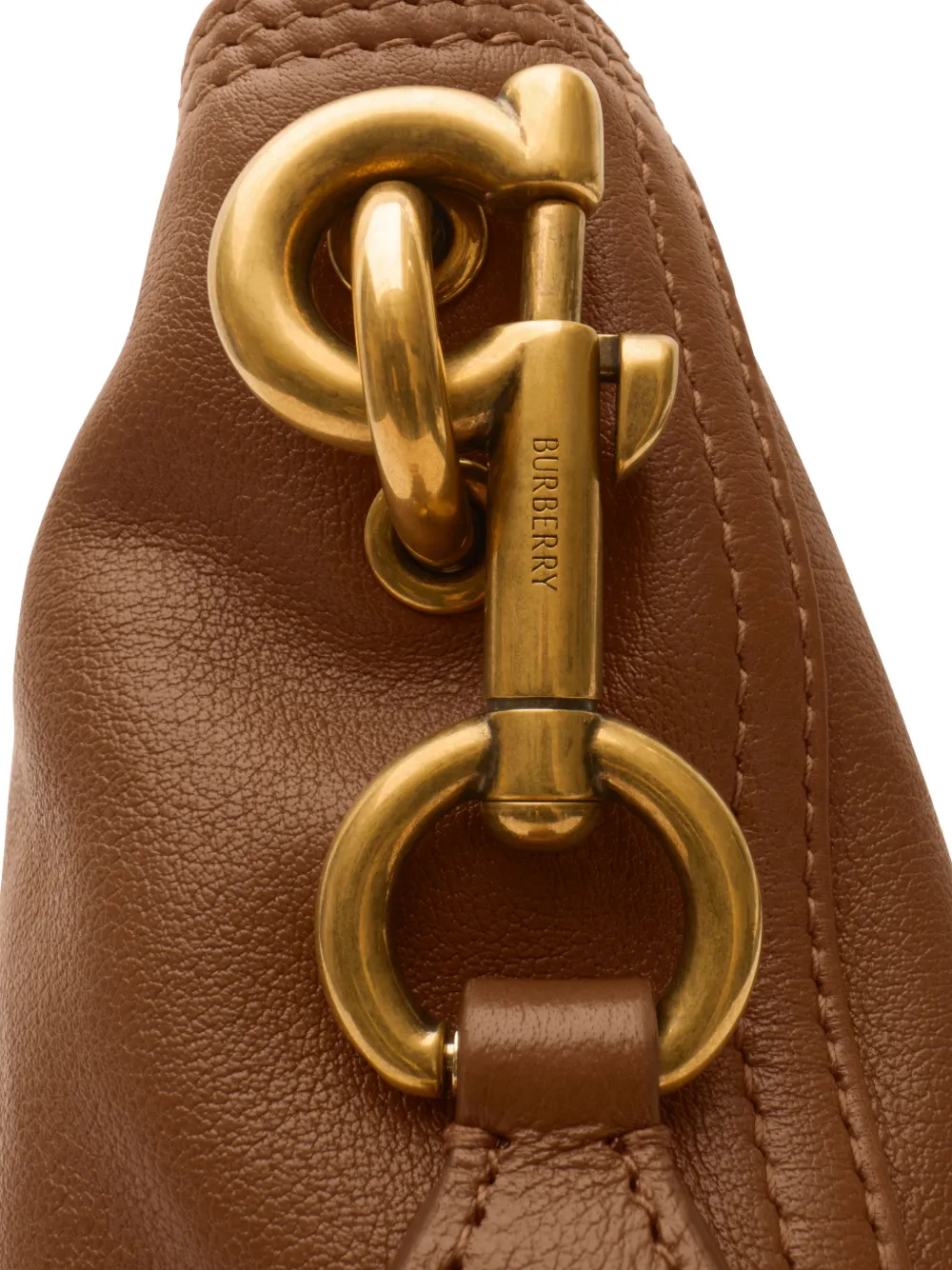 Burberry B Clip mini-bucket-tas Bruin
