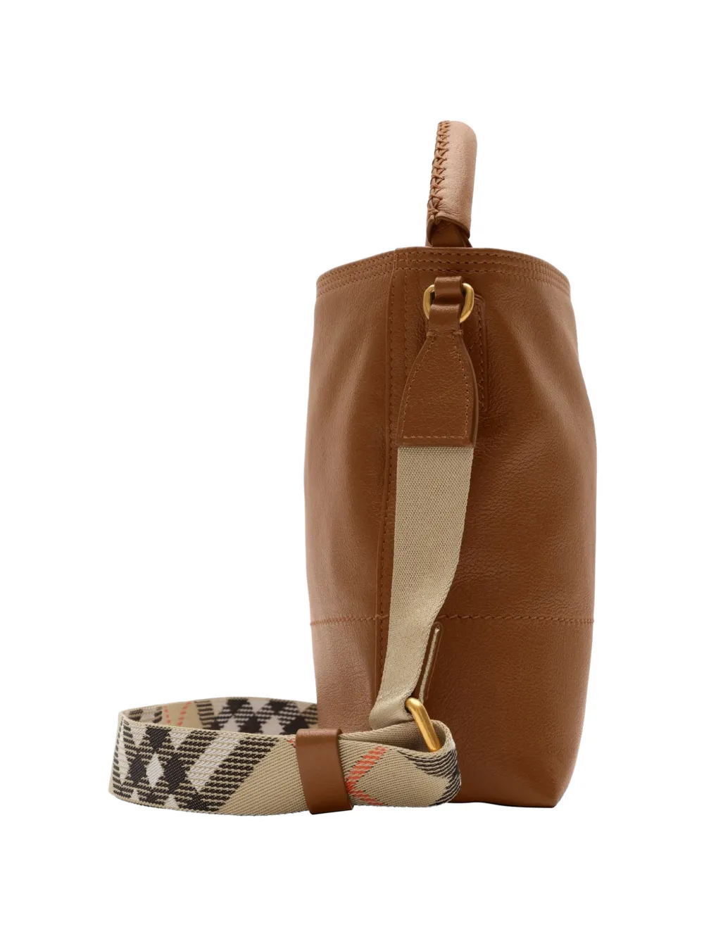 Burberry B Clip mini-bucket-tas Bruin