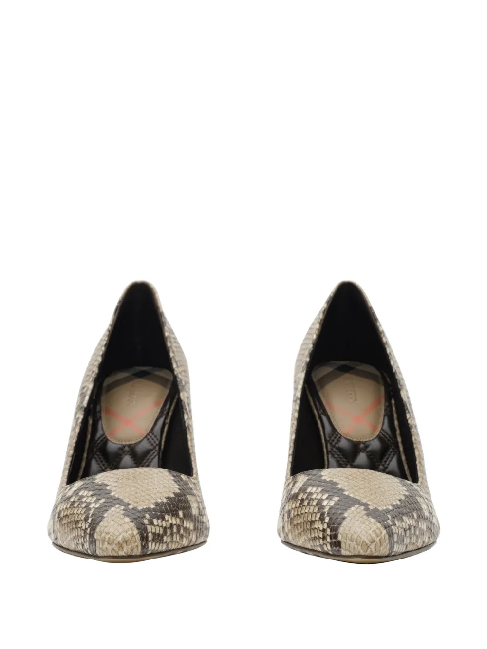 Burberry python-print leather Dame High Pumps​ Beige