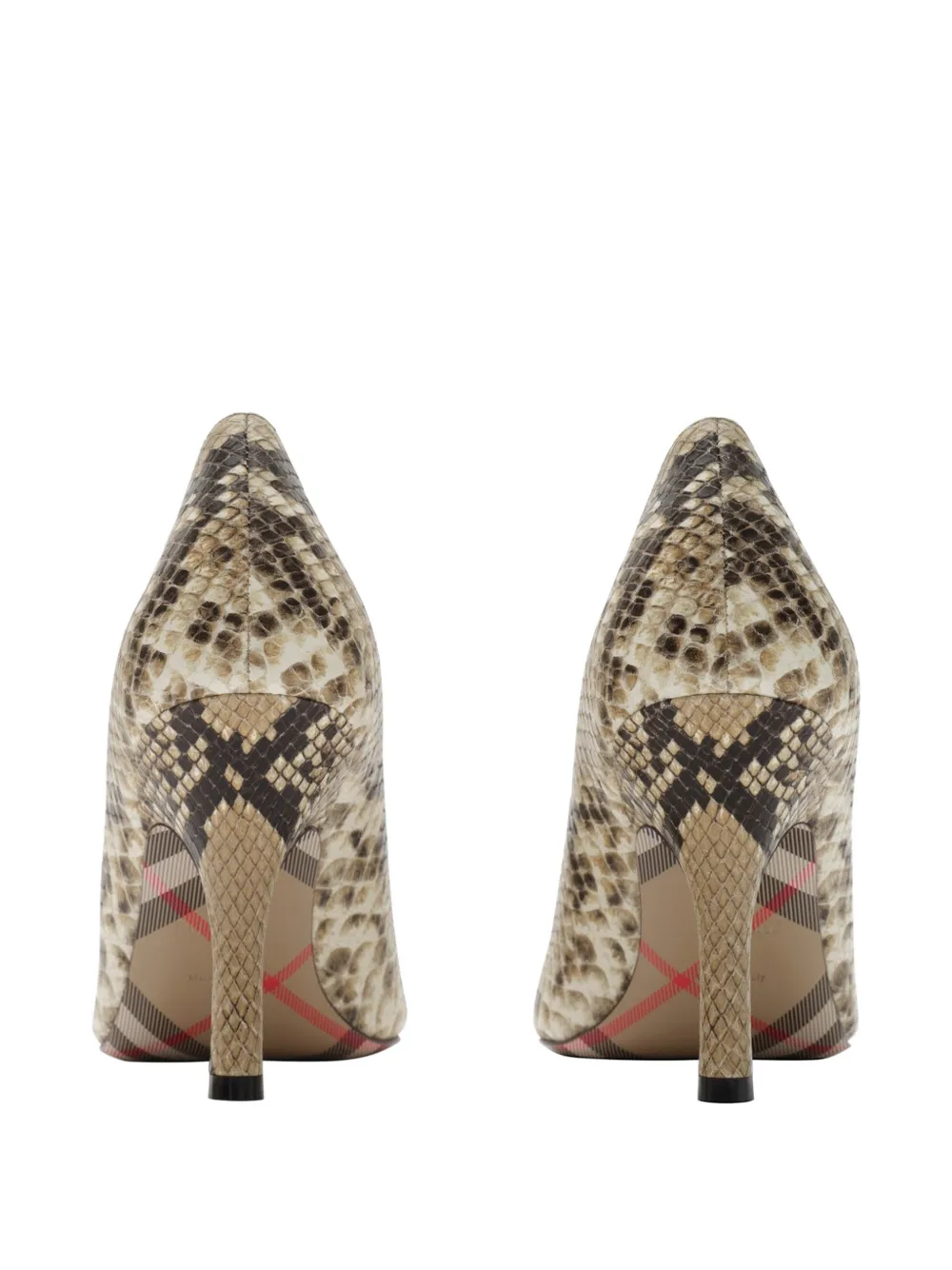 Burberry python-print leather Dame High Pumps​ Beige