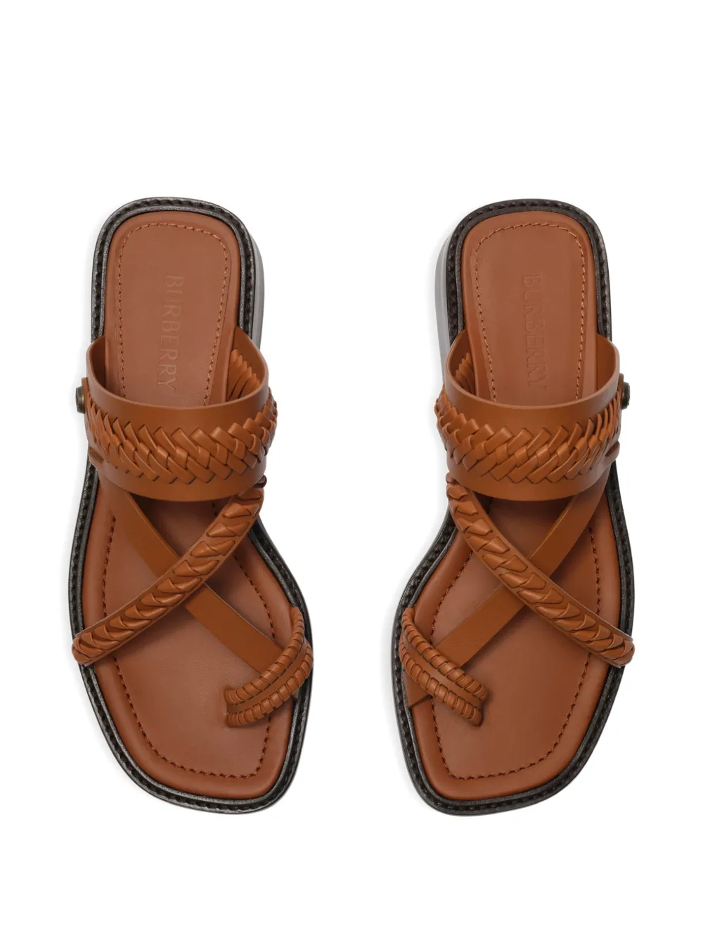 Burberry leather Baez sandals​ Beige