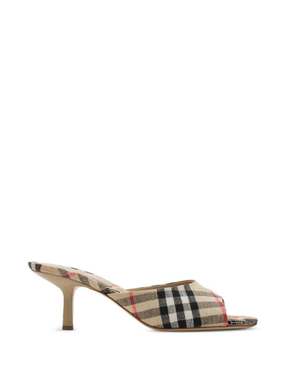 Burberry Check Mews low sandals​ Beige