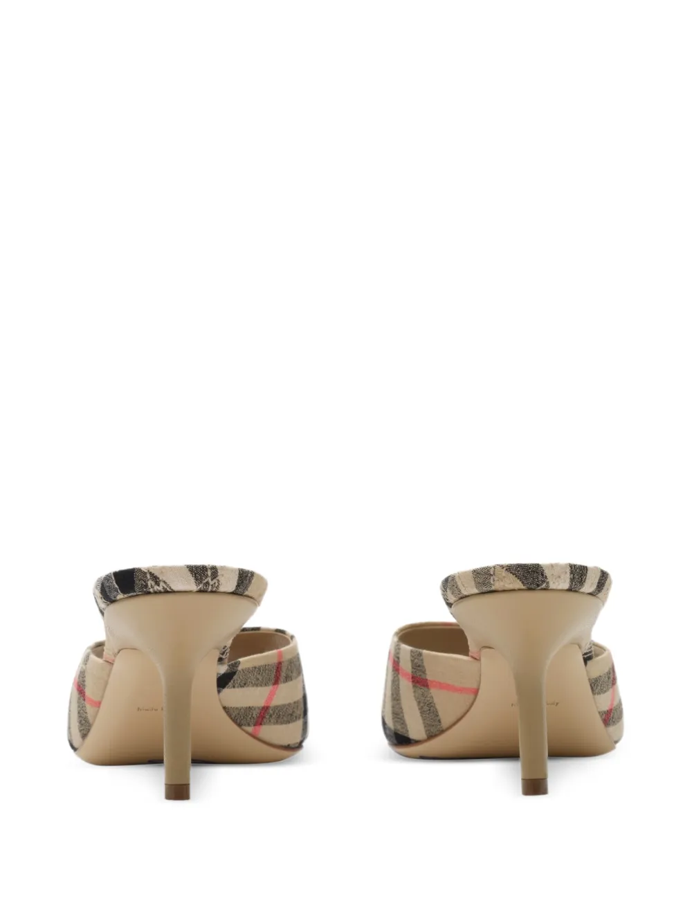 Burberry Check Mews low sandals​ Beige