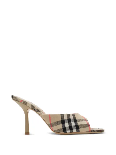 Burberry Check Mews high sandals​