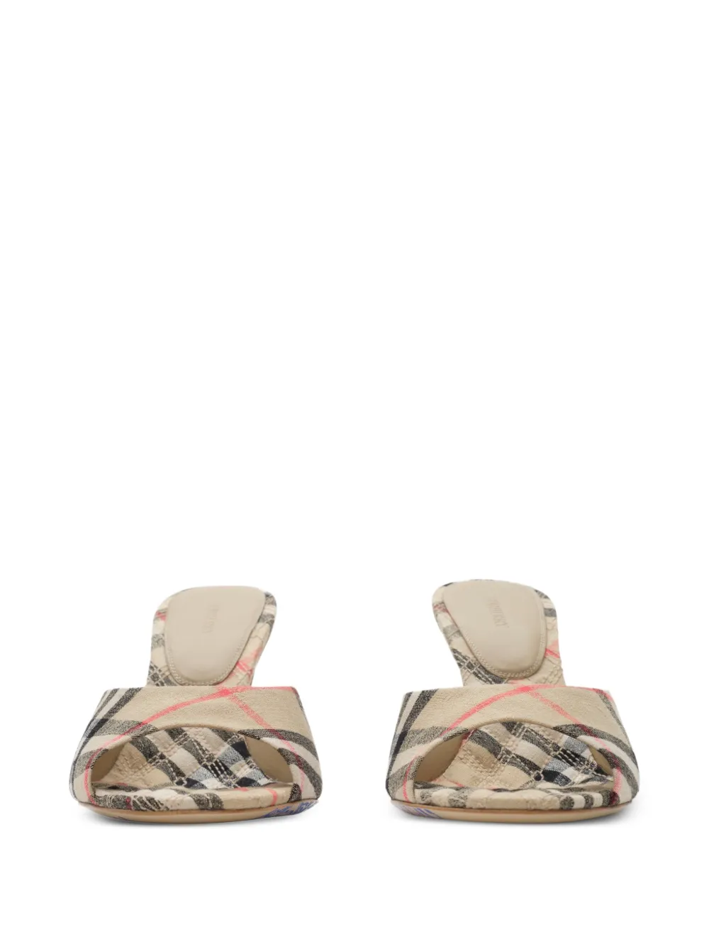 Burberry Check Mews hoge sandalen Beige