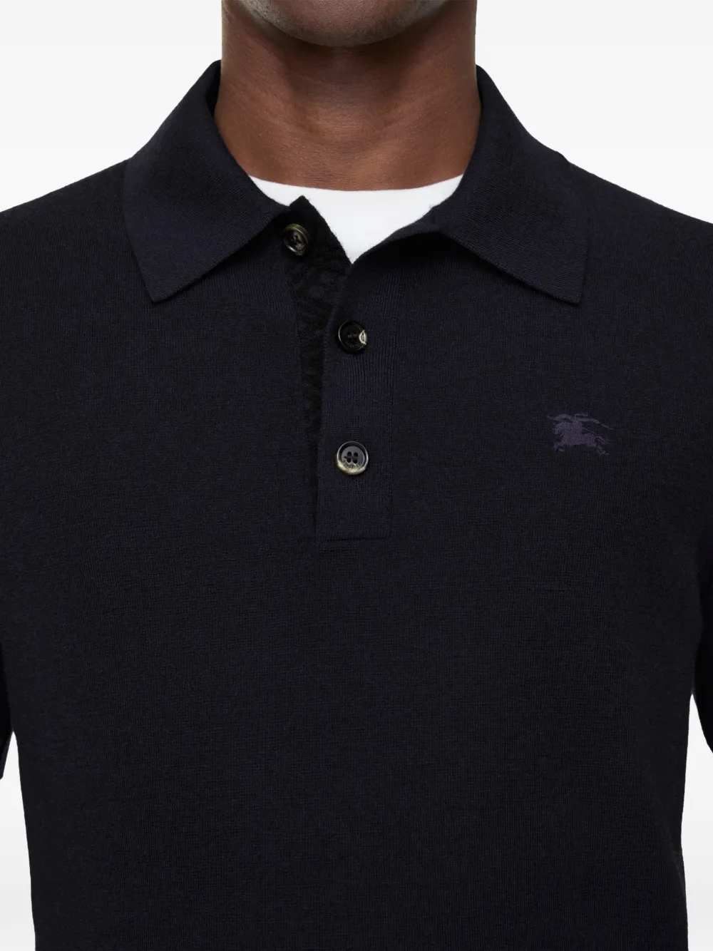 Burberry Kasjmier poloshirt Blauw