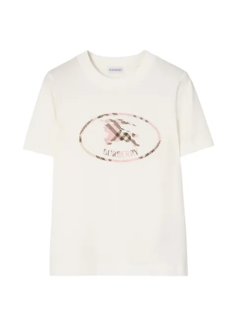 Burberry check Knight stamp cotton T-shirt