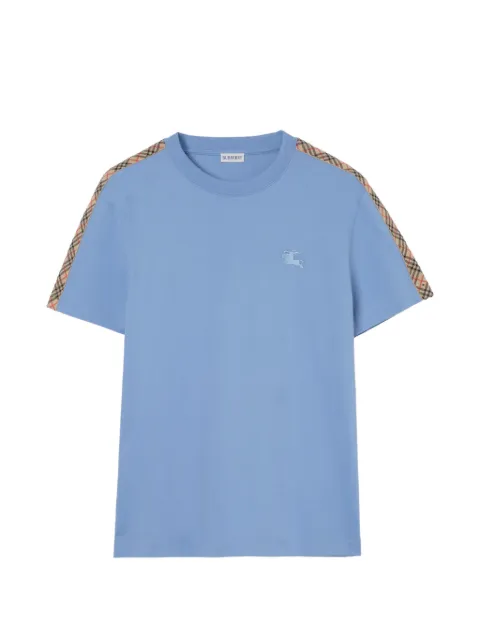 Burberry Check trim cotton T-shirt