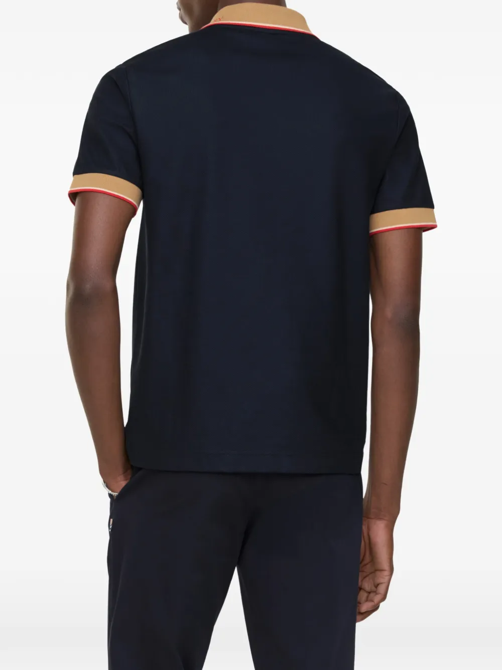 Burberry Poloshirt met logo Blauw