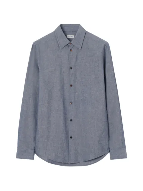 Burberry regular fit cotton blend shirt