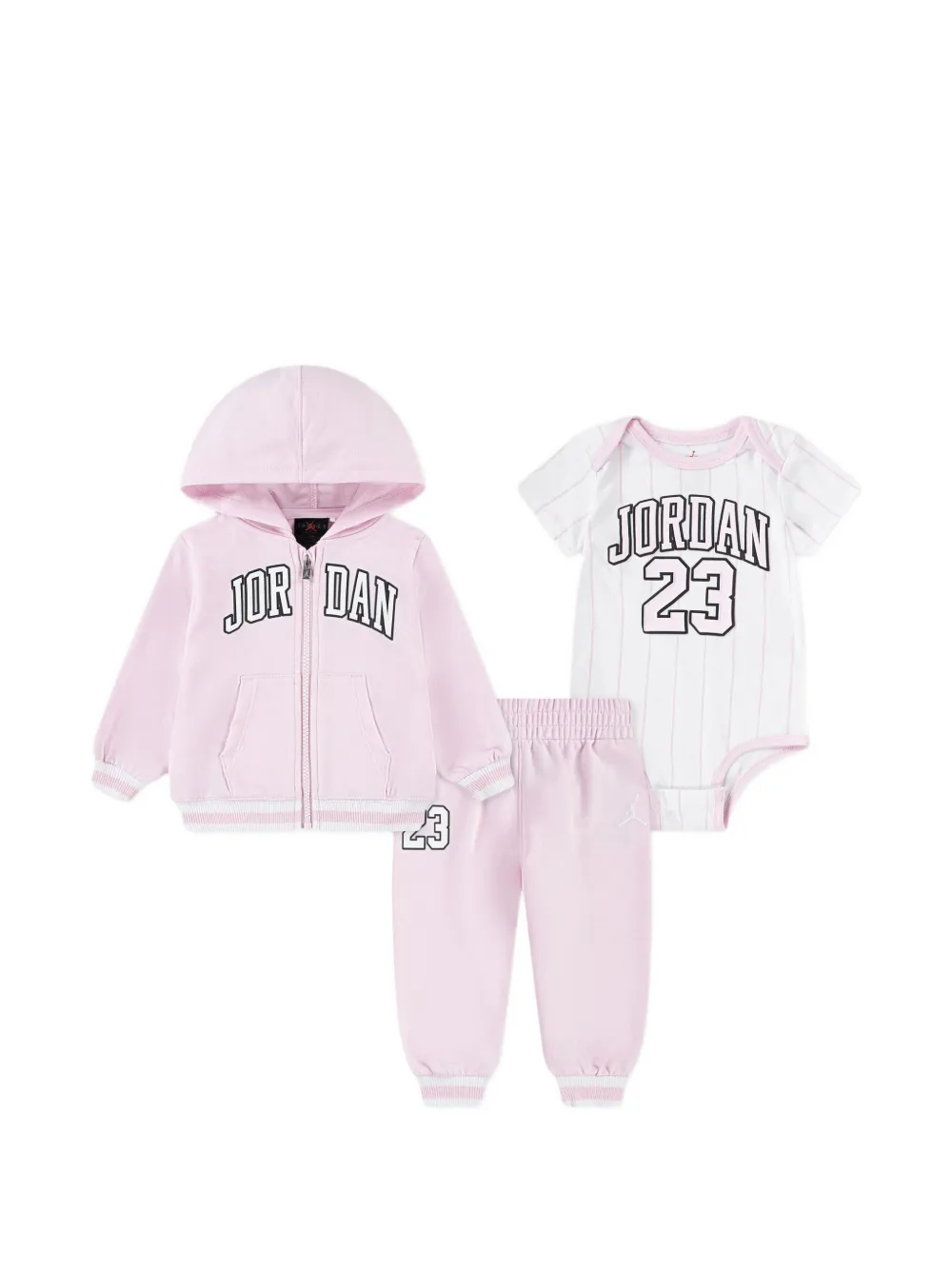 Jordan Kids hooded tracksuit set - Rosa