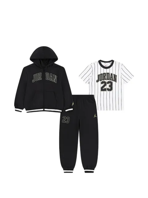 Jordan Kids striped tracksuit set