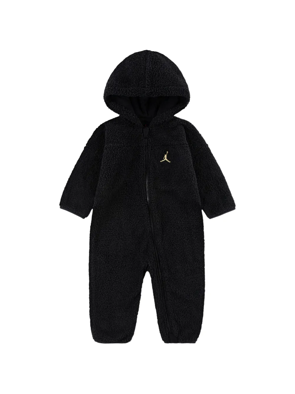 Jordan Kids hooded logo romper - Nero