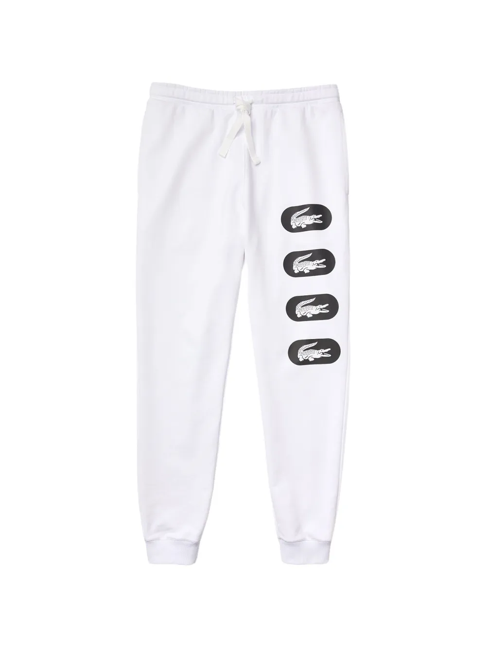Lacoste crocodile-print track pants - Bianco