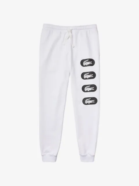 Lacoste Pantaloni sportivi con stampa coccodrillo