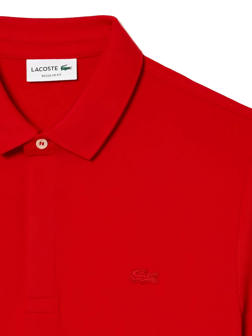 Lacoste regular fit Paris stretch piqué polo Rood