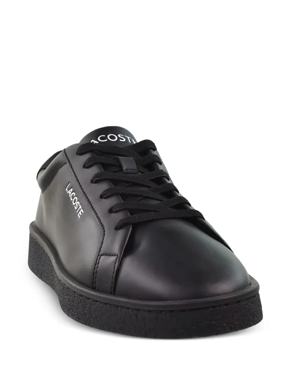 Lacoste Courtderby leren sneakers Zwart