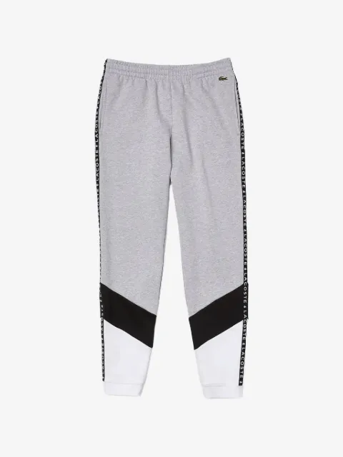 Lacoste signature striped colourblock fleece track pants