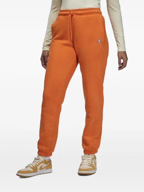 Jordan logo-embroidered fleece trousers