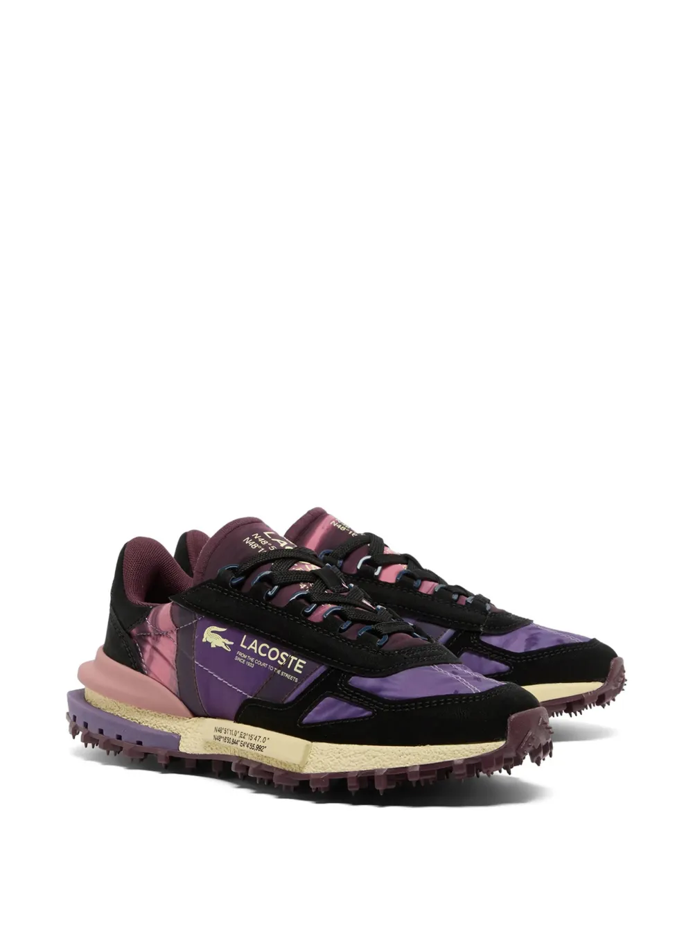 Lacoste Elite Active 225 7 sneakers met logoprint Zwart