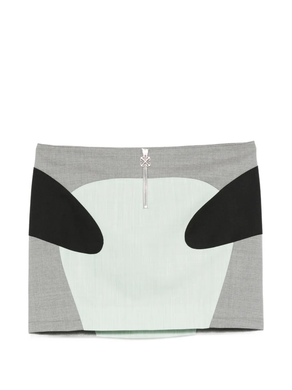 Off-White zip-fastening mini skirt - Grigio