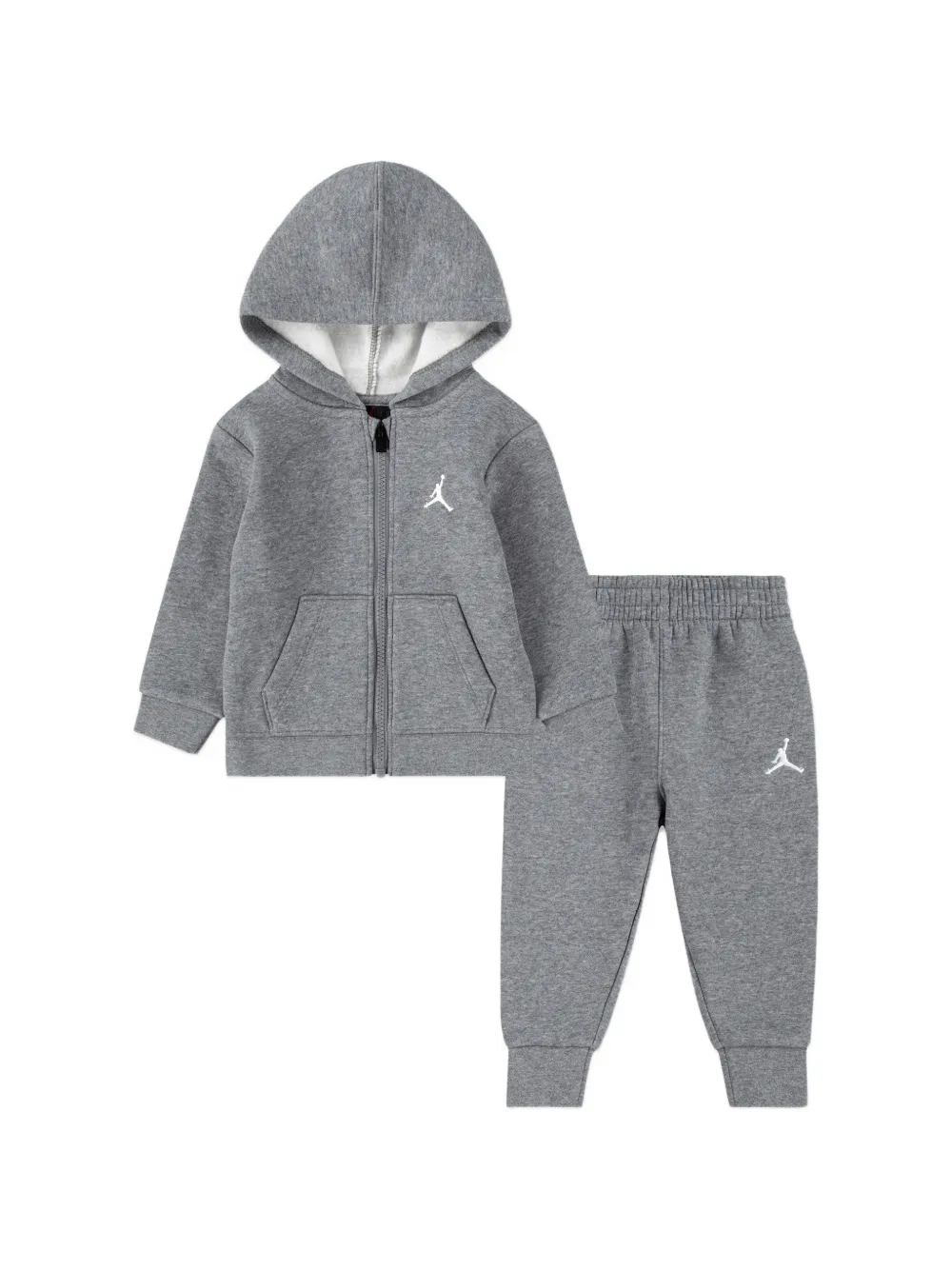Jordan Kids embroidered hooded tracksuit set - Grigio