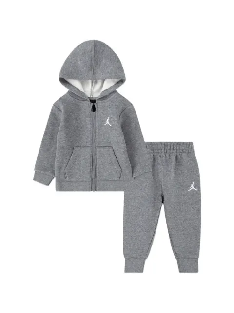 Jordan Kids embroidered hooded tracksuit set