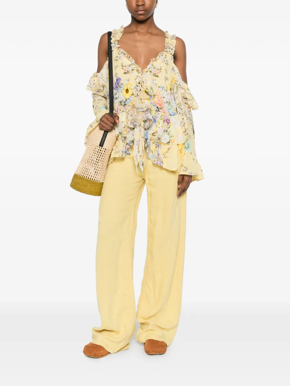  Lois Jeans Loose Denim Jeans - Yellow 