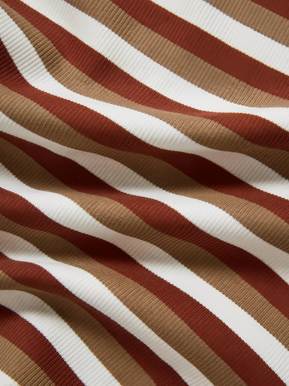  Veronica Beard Pruitt Striped T-shirt - Brown 