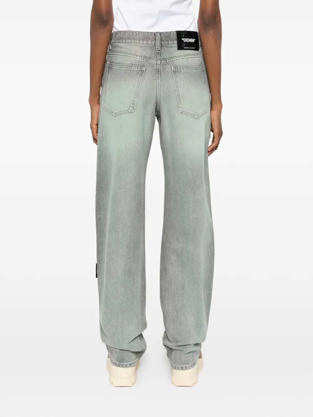 Off-White Jeans met knopen Grijs