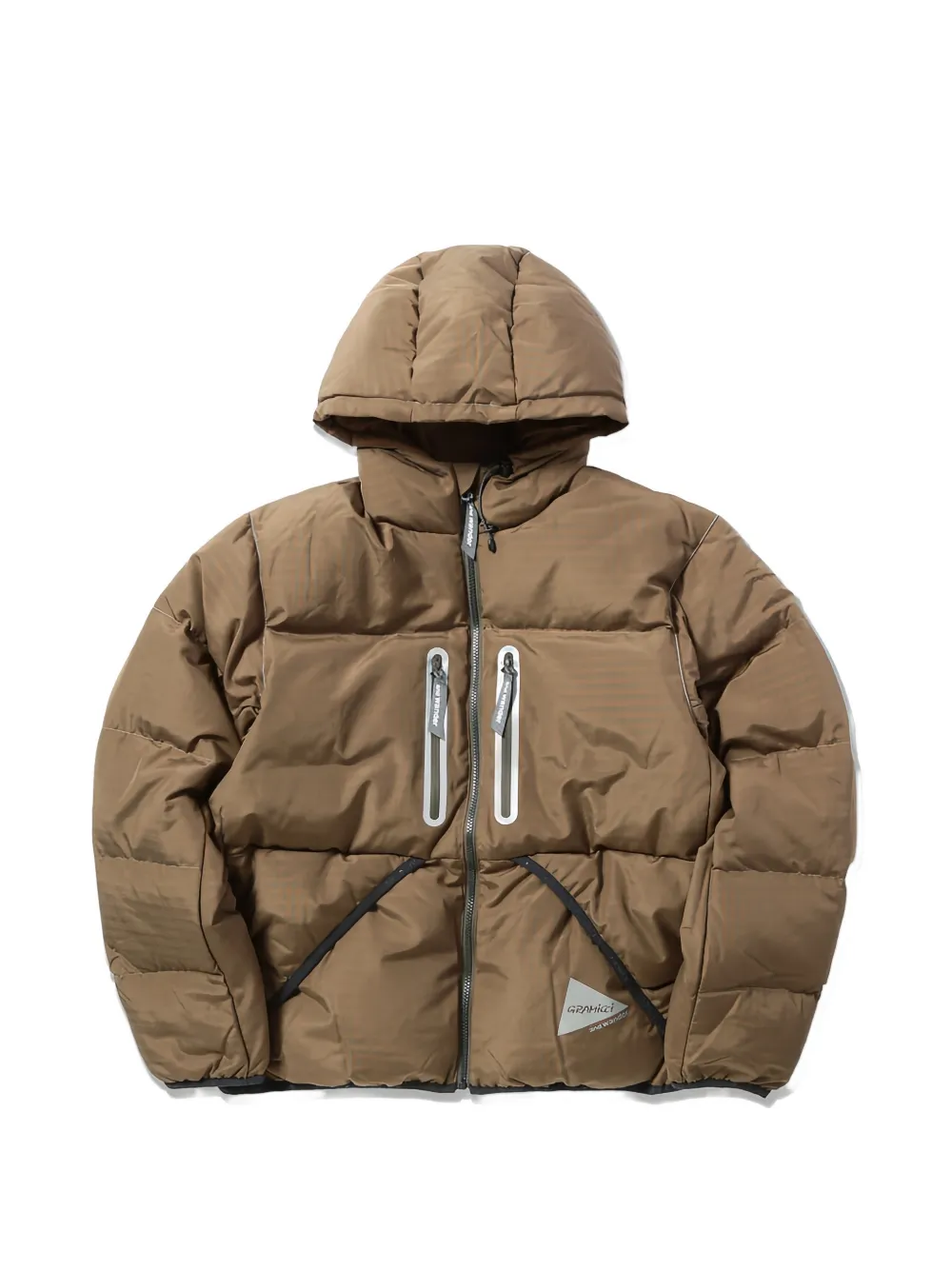 And Wander X Gramicci Checked Jacket In Brown