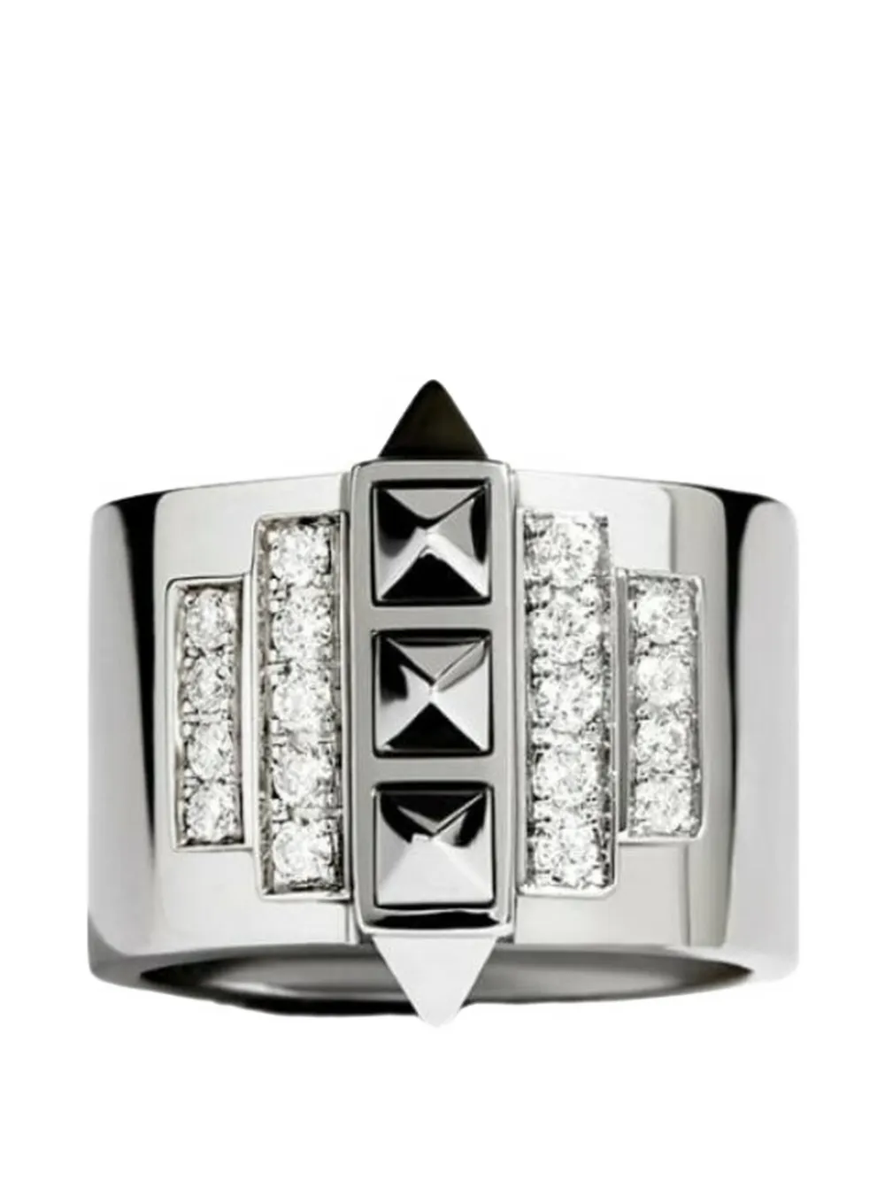 STATEMENT PARIS diamond silver ring - Argento