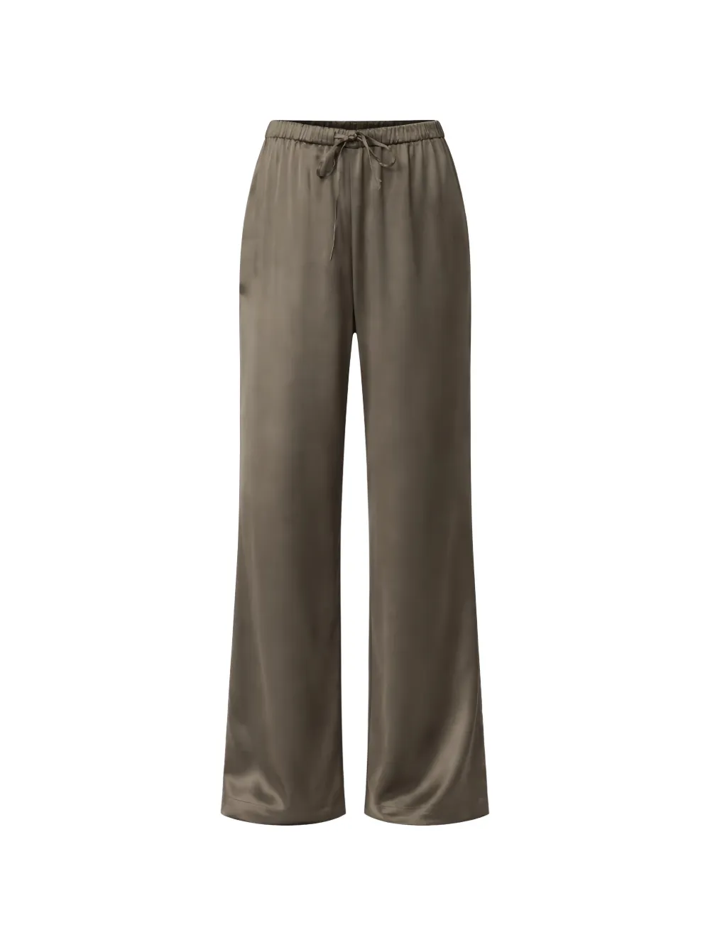 Reformation Olina silk trousers - Marrone