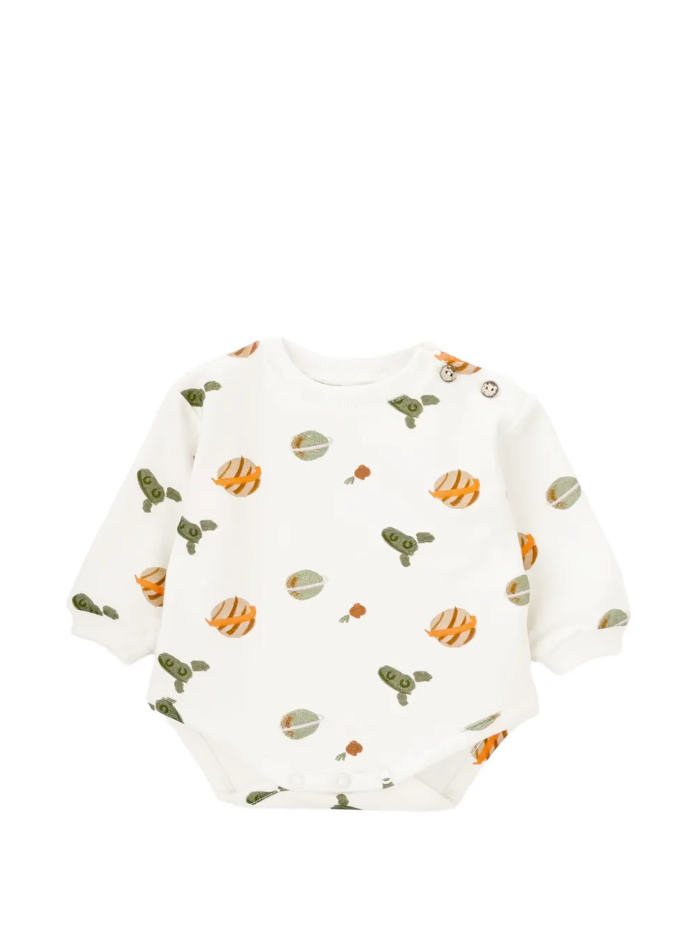 Knot Little Astronaut patterned bodysuit - Toni neutri