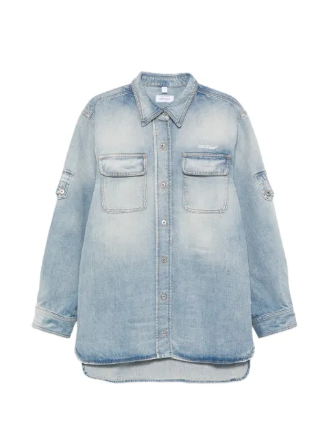 Off-White chest-pocket button-fastening shirt