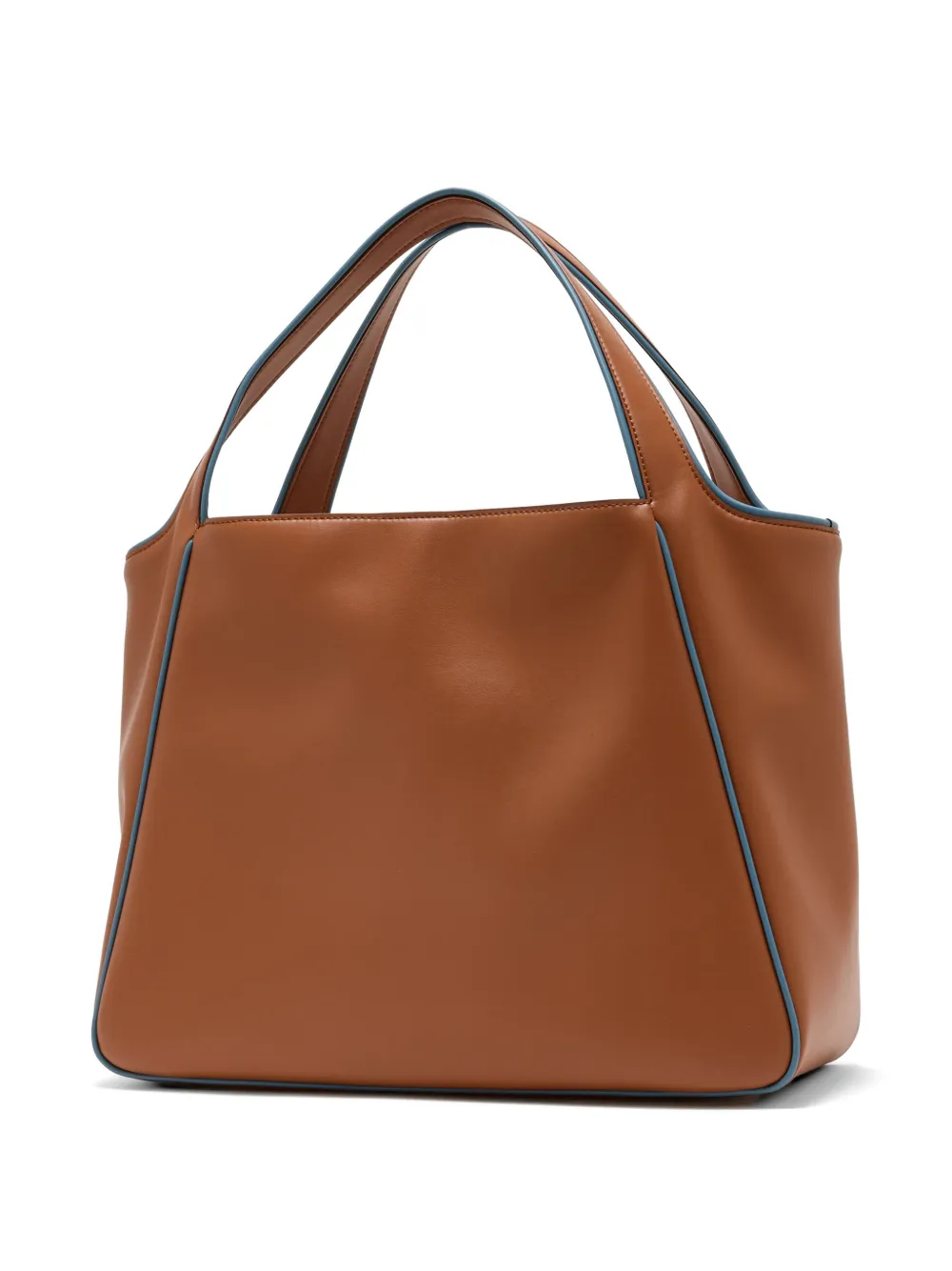  Stella Mccartney Perorated Logo Tote Bag - Brown 