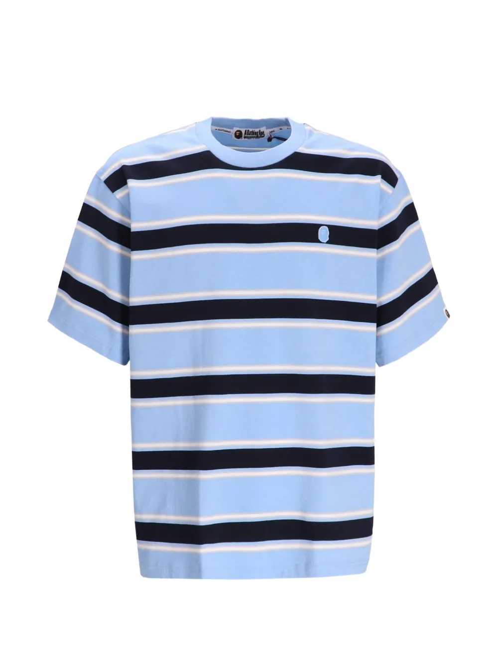 A BATHING APE® striped T-shirt - Blu