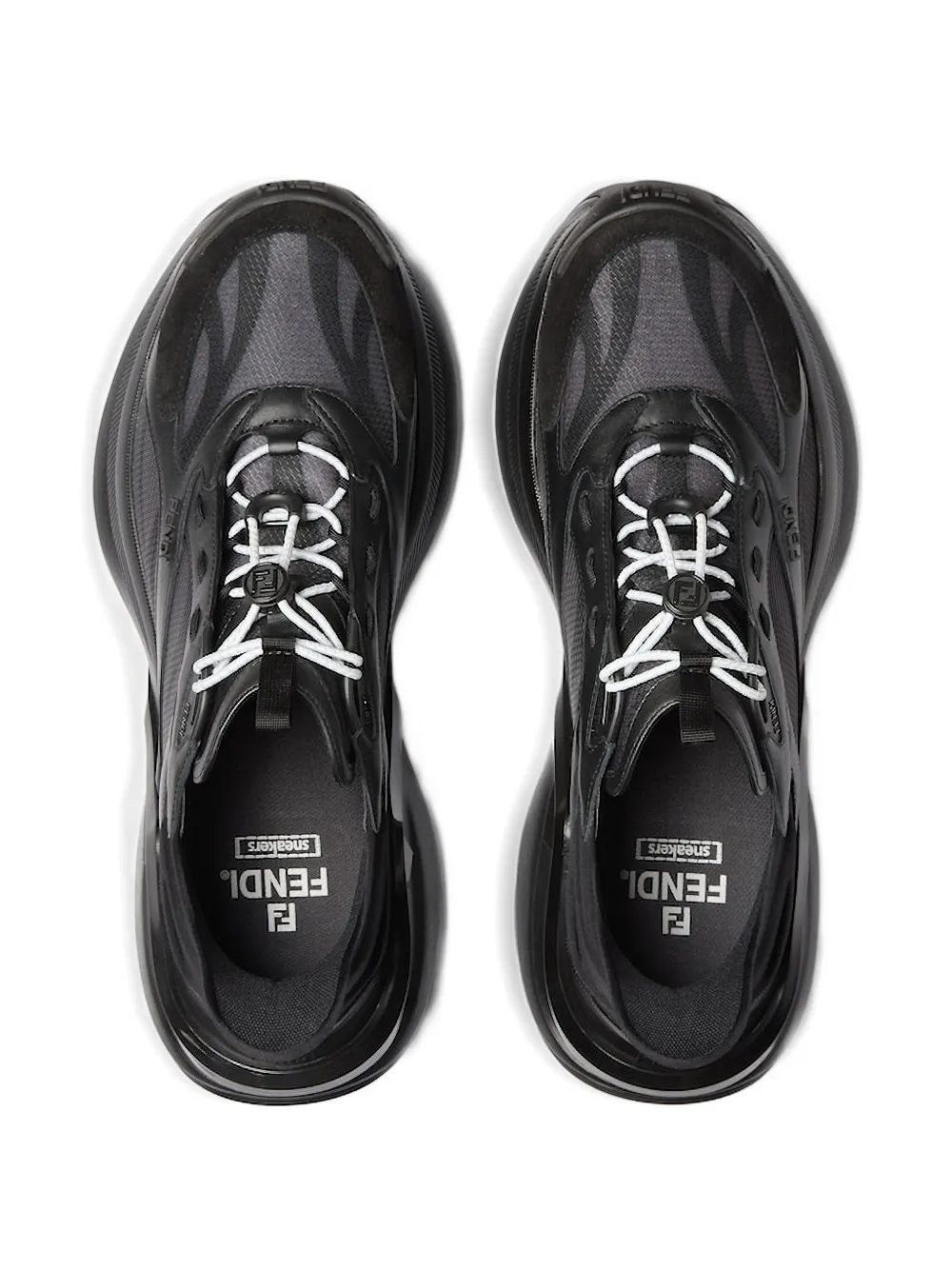 FENDI F-Light sneakers met veters Zwart