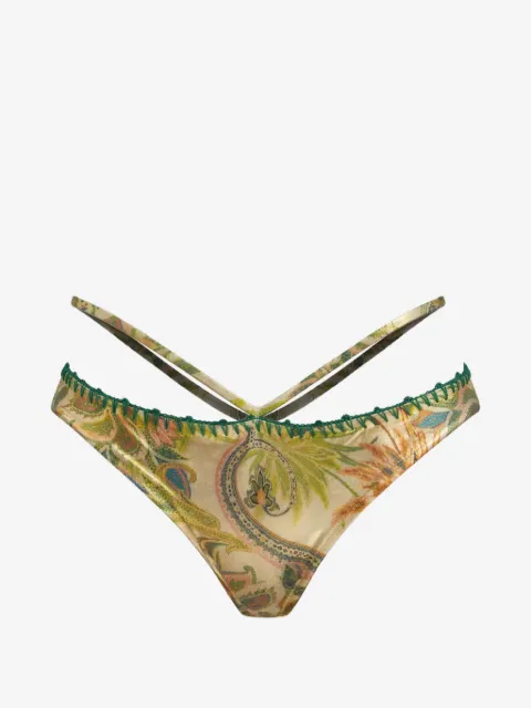 Del Maar paisley bikini bottom