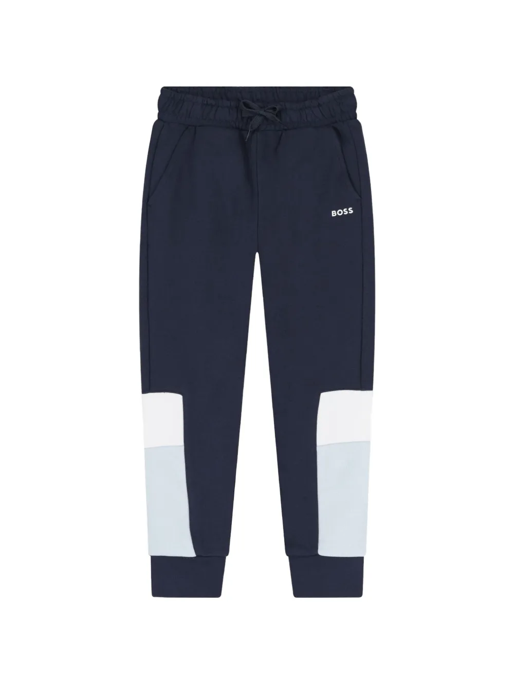 BOSS Kidswear colour-block tracksuit bottoms - Blu