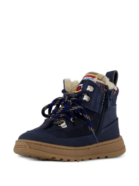 DSQUARED2 KIDS tartan panelled boots