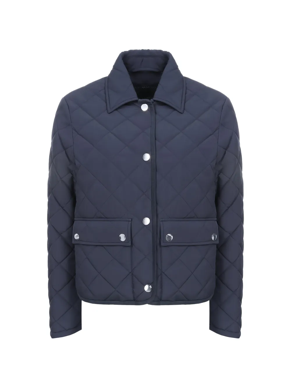 Kiton quilted flap-pocket jacket - Blu