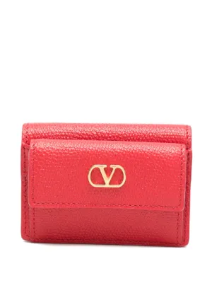 Valentino Garavani Cherryfic Grainy Calfskin Cardholder | Blue