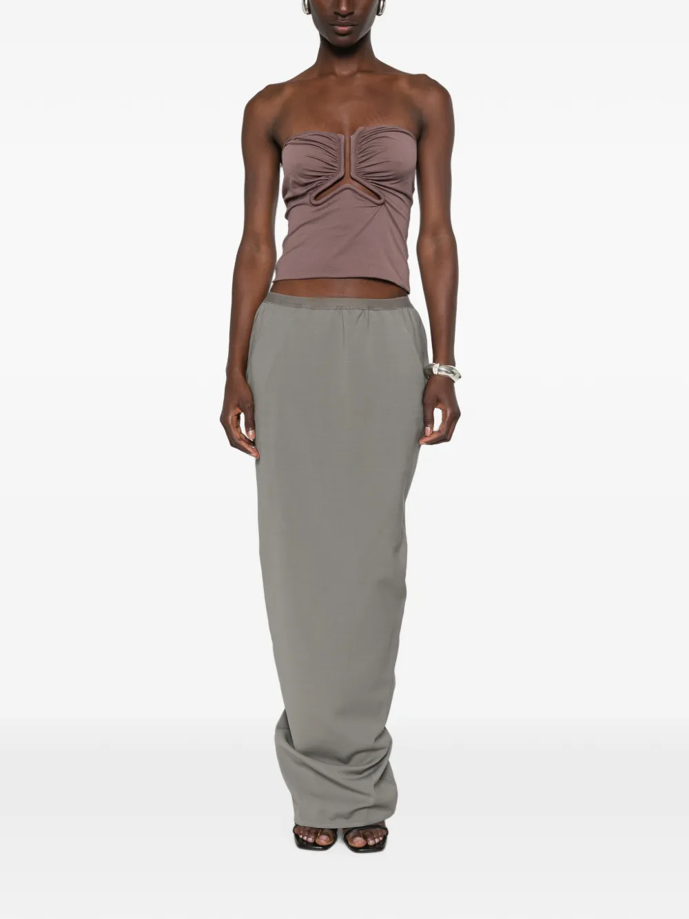 Rick Owens Tower Alannah bustier van stretch nylon jersey Paars