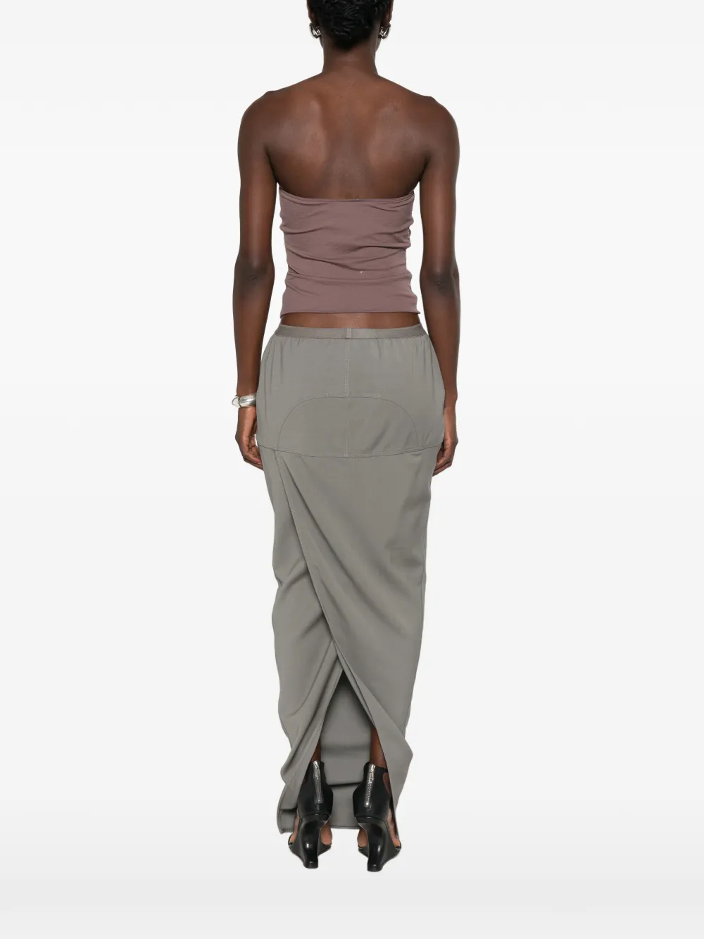 Rick Owens Tower Alannah bustier van stretch nylon jersey Paars