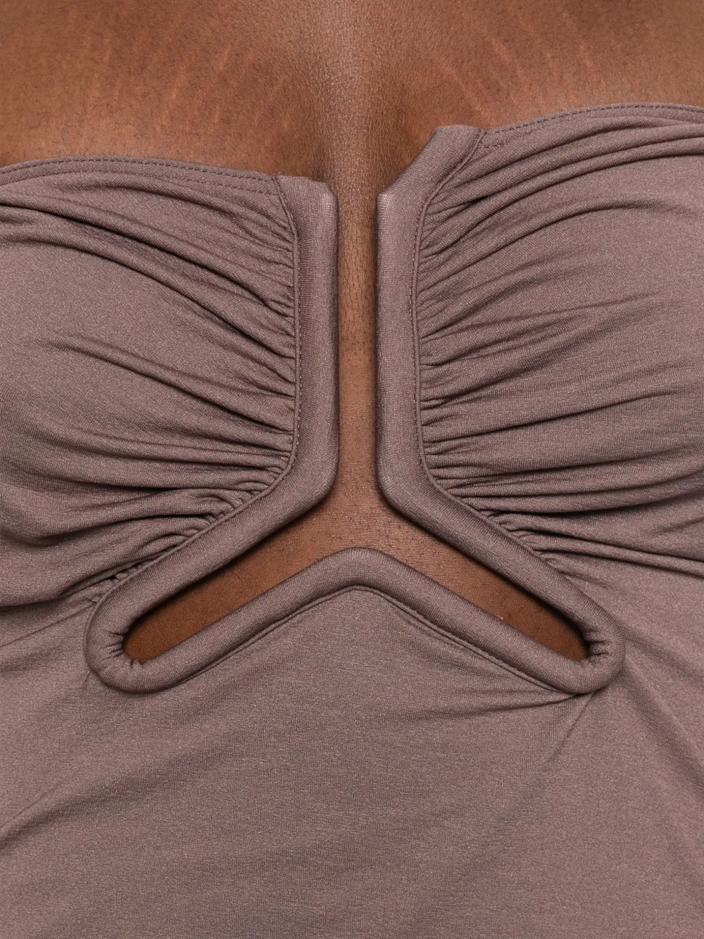 Rick Owens Tower Alannah bustier van stretch nylon jersey Paars