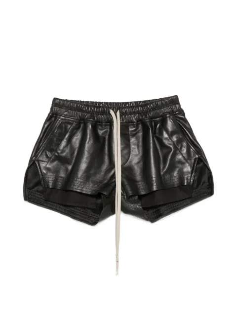 Rick Owens layered drawstring-waist shorts