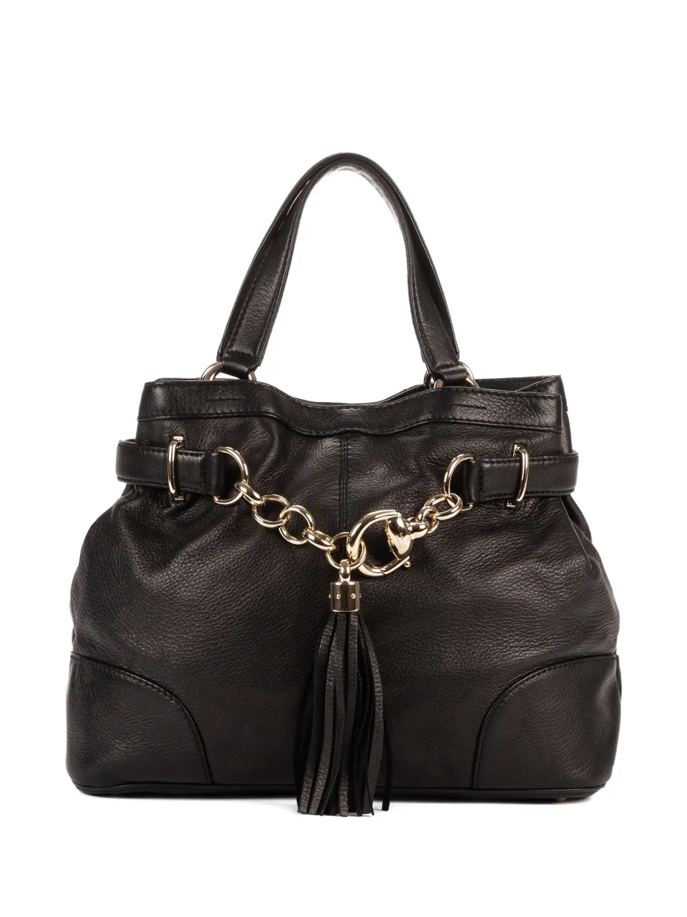 Gucci Pre-Owned Horsebit-embellishment tote bag - Nero