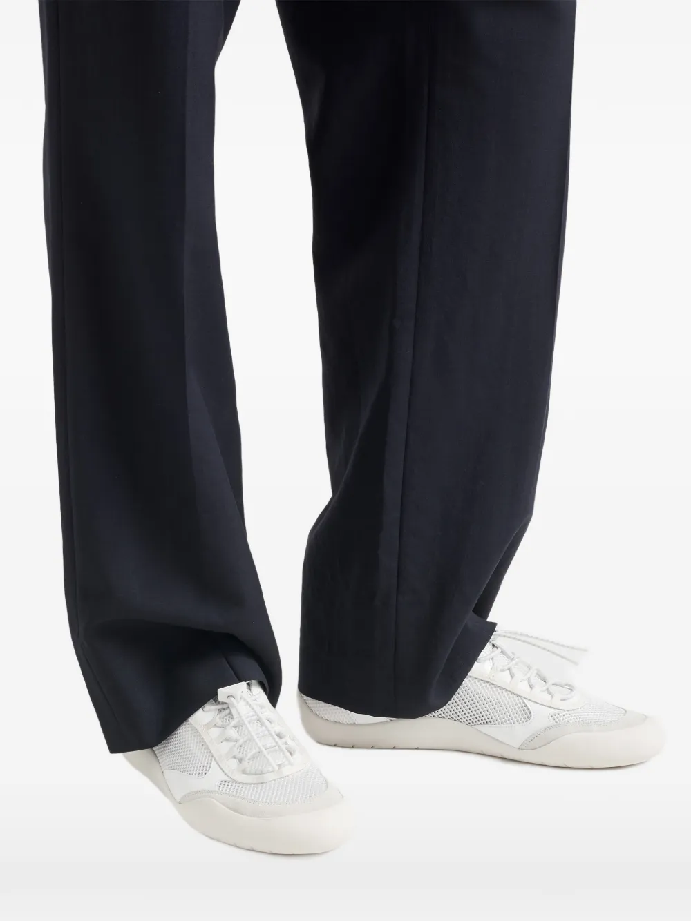 Speedrock patent leather and mesh fabric sneakers